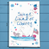 Sweet Land of Liberty Tea Towel – Patriotic Decor – Avery's Home