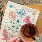 All American Dogs Tea Towel – Patriotic Pet Decor – Avery's Home