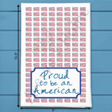 Proud To Be American Tea Towel – Flag Decor Gift – Avery's Home