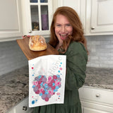 Berry Heart Tea Towel – Summer Love Garden Decor – Avery's Home