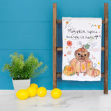 Pumpkin Spice Season Tea Towel – Autumn Favorite Gift – Avery's Home