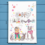Halloween Dogs Tea Towel – Spooky Pup Parade – Avery's Home