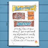 Candy is a Fall Favorite Tea Towel – Halloween Treat Decor – Avery's Home