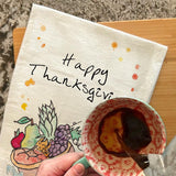 Thanksgiving Cornucopia Tea Towel – Harvest Decor – Avery's Home
