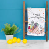 Thanksgiving Cornucopia Tea Towel – Harvest Decor – Avery's Home