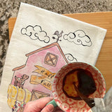 Fall Barn & Animals Tea Towel – Autumn Country Decor – Avery's Home