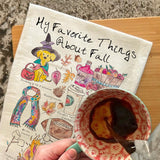 Favorite Things Fall Tea Towel – Autumn Sentiment Gift – Avery's Home