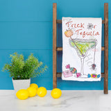 Tricks or Tequila Tea Towel – Halloween Margarita Gift – Avery's Home