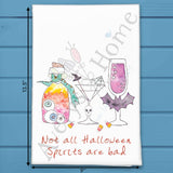 Witch Cocktails Tea Towel – Spooky Bar Decor – Avery's Home