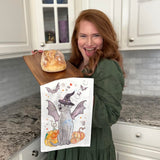 Bat Dog Costume Tea Towel – Halloween Pup Parade – Avery's Home