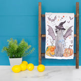 Bat Dog Costume Tea Towel – Halloween Pup Parade – Avery's Home