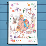 Holiday Dog Series Tea Towel – Costume to Christmas Decor – Avery's Home