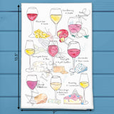 Wine & Cheese Pairing Tea Towel – Gourmet Host Gift – Avery's Home