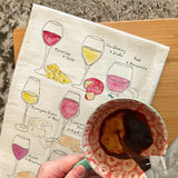 Wine & Cheese Pairing Tea Towel – Gourmet Host Gift – Avery's Home
