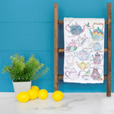 Blue Teapots Tea Towel – Classic Tea Room Decor – Avery's Home