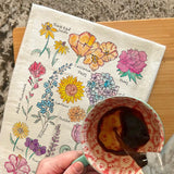 Summer Flower Tea Towel – Colorful Garden Gift – Avery's Home