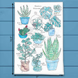Succulent Collection Tea Towel – Plant Lover Gift – Avery's Home