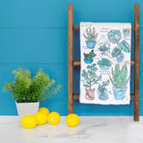 Succulent Collection Tea Towel – Plant Lover Gift – Avery's Home