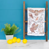 Owls of North America Tea Towel – Bird Watcher Decor – Avery's Home