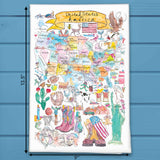 USA Map Tea Towel – State Travel Souvenir – Avery's Home