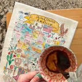 USA Map Tea Towel – State Travel Souvenir – Avery's Home