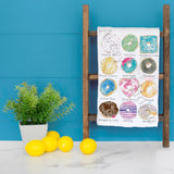 Donut Flavors Tea Towel – Sweet Kitchen Gift – Avery's Home