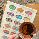 Macaron Cookie Tea Towel – French Bakery Decor – Avery's Home