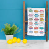 Macaron Cookie Tea Towel – French Bakery Decor – Avery's Home