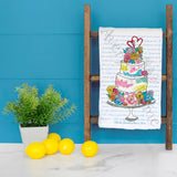 Wedding Cake Tea Towel – Elegant Bridal Decor – Avery's Home