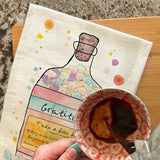 Gratitude in a Bottle Tea Towel – Thankful Gift – Avery's Home