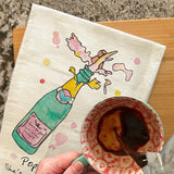 Pop the Bubbly Hubby Tea Towel – Engagement Celebration – Avery's Home