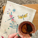 Dragonfly Garden Tea Towel – Nature-Inspired Decor – Avery's Home