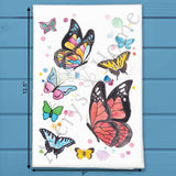 Rainbow Garden Butterflies Tea Towel – Colorful Decor – Avery's Home
