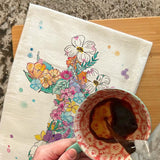 Flower Cross Tea Towel – Easter Christian Decor – Avery's Home