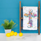 Flower Cross Tea Towel – Easter Christian Decor – Avery's Home