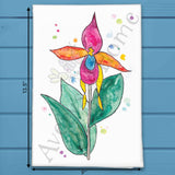 Colorful Flower Tea Towel – Bold Garden Accent – Avery's Home