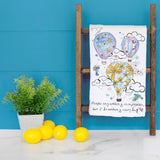 Hot Air Balloon Tea Towel – Whimsical Custom Decor – Avery's Home