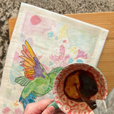 Ruby Throated Hummingbird Tea Towel – Garden Decor – Avery's Home