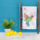 Ruby Throated Hummingbird Tea Towel – Garden Decor – Avery's Home