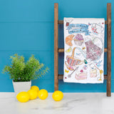 Friendship Tea Time Tea Towel – Whimsical Gathering Decor – Avery's Home