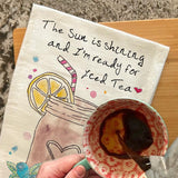 Iced Tea Weather Tea Towel – Summer Porch Decor – Avery's Home