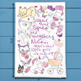 Baby Girl Saying Tea Towel – Sweet Nursery Decor – Avery's Home