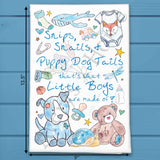 Baby Boy Saying Tea Towel – Snuggly Nursery Decor – Avery's Home