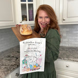 Accommodating Grandma Tea Towel – Playful Family Humor – Avery's Home