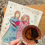 Sisters Tea Towel – Close at Heart Gift – Avery's Home