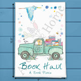 Book Haul Tea Towel – Custom Literary Decor – Avery's Home