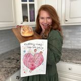 Knitting Love Language Tea Towel – Yarn Craft Decor – Avery's Home