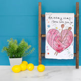 Knitting Love Language Tea Towel – Yarn Craft Decor – Avery's Home