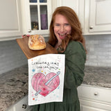 Crochet Love Language Tea Towel – Yarn Craft Decor – Avery's Home