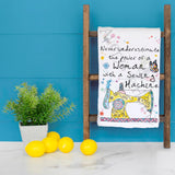 Strong Women Yarn Tea Towel – Fiber Arts Decor – Avery's Home
